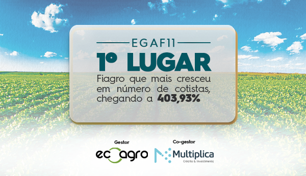 EGAF11 conquista 1º lugar em crescimento de cotistas