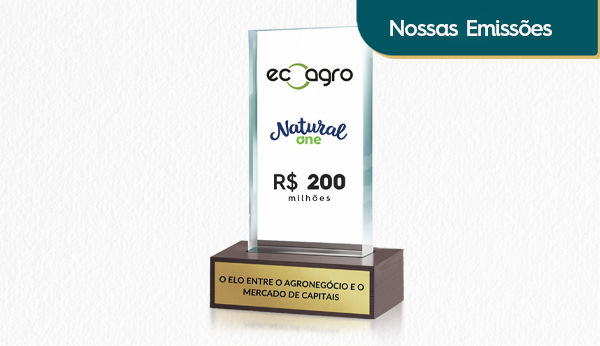 Ecoagro e Natural One anunciam CRA de R$ 200 milhões